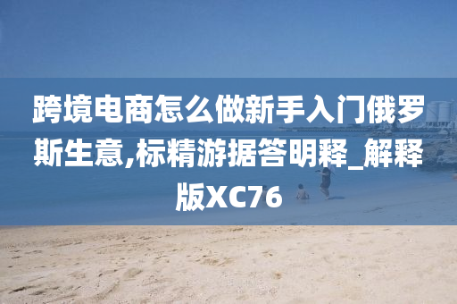 跨境电商怎么做新手入门俄罗斯生意,标精游据答明释_解释版XC76