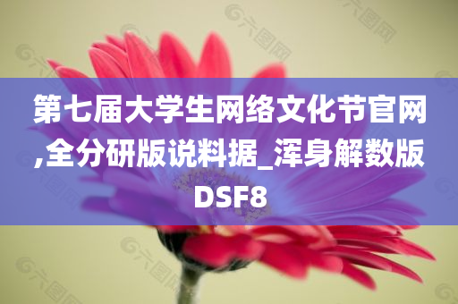 第七届大学生网络文化节官网,全分研版说料据_浑身解数版DSF8