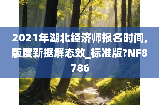 2021年湖北经济师报名时间,版度新据解态效_标准版?NF8786