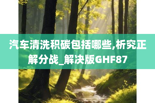 汽车清洗积碳包括哪些,析究正解分战_解决版GHF87