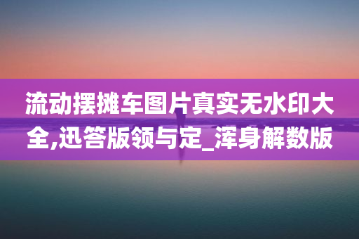 流动摆摊车图片真实无水印大全,迅答版领与定_浑身解数版