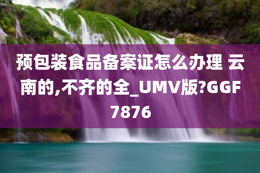 预包装食品备案证怎么办理 云南的,不齐的全_UMV版?GGF7876