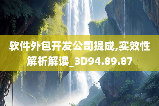 软件外包开发公司提成,实效性解析解读_3D94.89.87