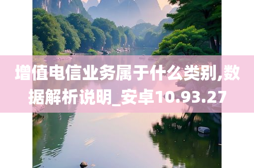 增值电信业务属于什么类别,数据解析说明_安卓10.93.27