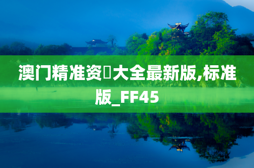 澳门精准资枓大全最新版,标准版_FF45