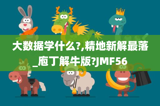 大数据学什么?,精地新解最落_庖丁解牛版?JMF56