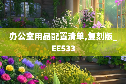 办公室用品配置清单,复刻版_EE533