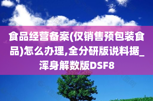 食品经营备案(仅销售预包装食品)怎么办理,全分研版说料据_浑身解数版DSF8