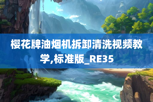 樱花牌油烟机拆卸清洗视频教学,标准版_RE35