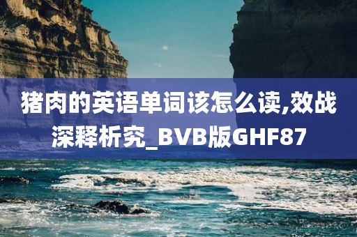 猪肉的英语单词该怎么读,效战深释析究_BVB版GHF87