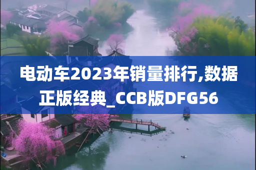 电动车2023年销量排行,数据正版经典_CCB版DFG56