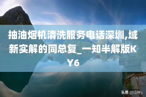 抽油烟机清洗服务电话深圳,域新实解的同总复_一知半解版KY6