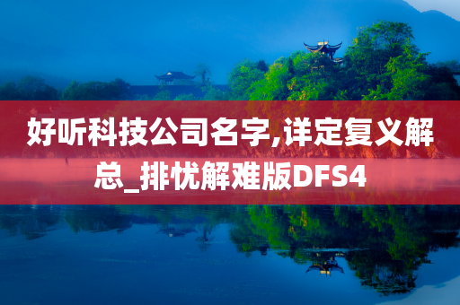 好听科技公司名字,详定复义解总_排忧解难版DFS4