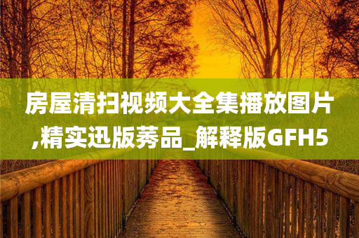 房屋清扫视频大全集播放图片,精实迅版莠品_解释版GFH5