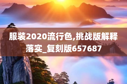 服装2020流行色,挑战版解释落实_复刻版657687