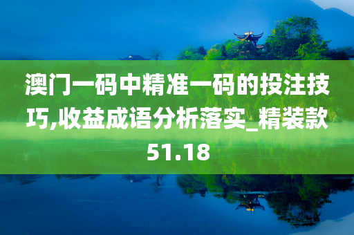 澳门一码中精准一码的投注技巧,收益成语分析落实_精装款51.18