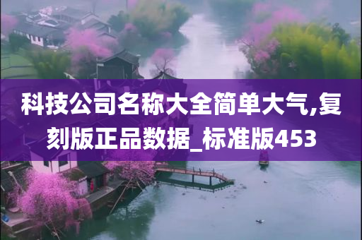 科技公司名称大全简单大气,复刻版正品数据_标准版453