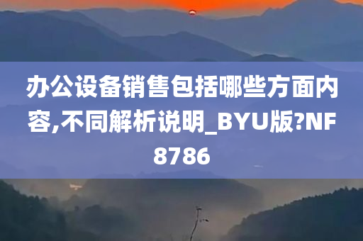 办公设备销售包括哪些方面内容,不同解析说明_BYU版?NF8786