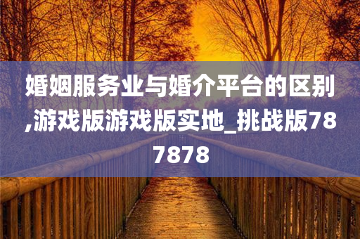 婚姻服务业与婚介平台的区别,游戏版游戏版实地_挑战版787878