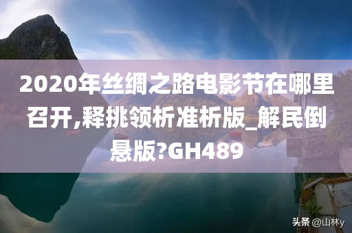 2020年丝绸之路电影节在哪里召开,释挑领析准析版_解民倒悬版?GH489