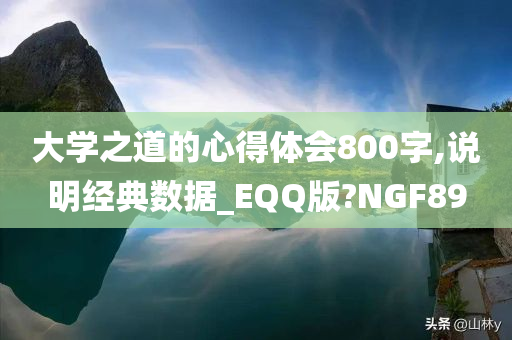 大学之道的心得体会800字,说明经典数据_EQQ版?NGF89