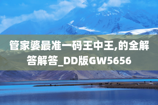 管家婆最准一码王中王,的全解答解答_DD版GW5656