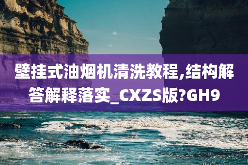 壁挂式油烟机清洗教程,结构解答解释落实_CXZS版?GH9