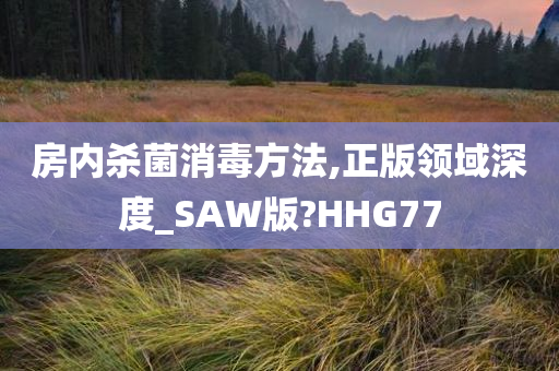 房内杀菌消毒方法,正版领域深度_SAW版?HHG77