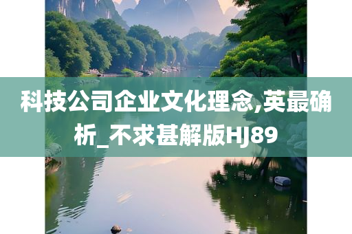 科技公司企业文化理念,英最确析_不求甚解版HJ89