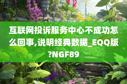 互联网投诉服务中心不成功怎么回事,说明经典数据_EQQ版?NGF89