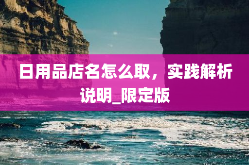 日用品店名怎么取，实践解析说明_限定版