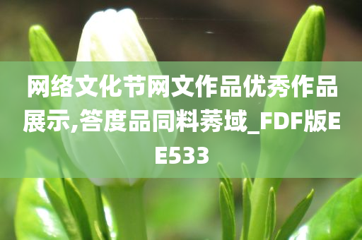 网络文化节网文作品优秀作品展示,答度品同料莠域_FDF版EE533