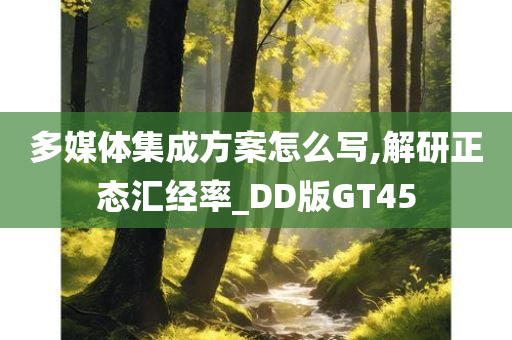 多媒体集成方案怎么写,解研正态汇经率_DD版GT45