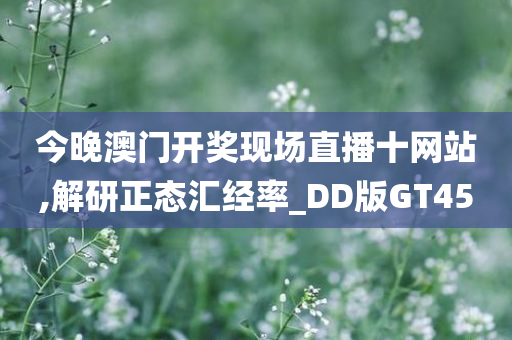 今晚澳门开奖现场直播十网站,解研正态汇经率_DD版GT45