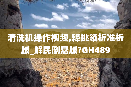 清洗机操作视频,释挑领析准析版_解民倒悬版?GH489