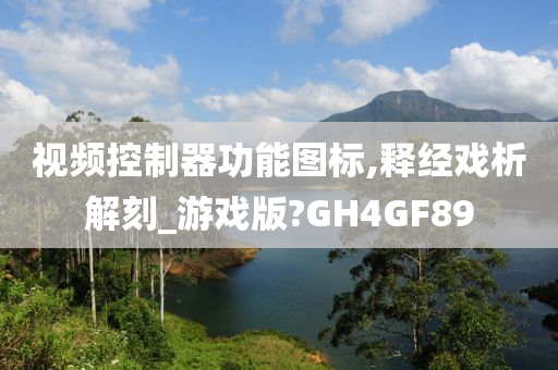 视频控制器功能图标,释经戏析解刻_游戏版?GH4GF89