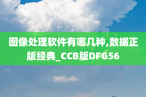 图像处理软件有哪几种,数据正版经典_CCB版DFG56