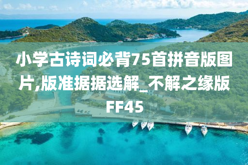 小学古诗词必背75首拼音版图片,版准据据选解_不解之缘版FF45