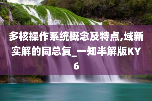 多核操作系统概念及特点,域新实解的同总复_一知半解版KY6