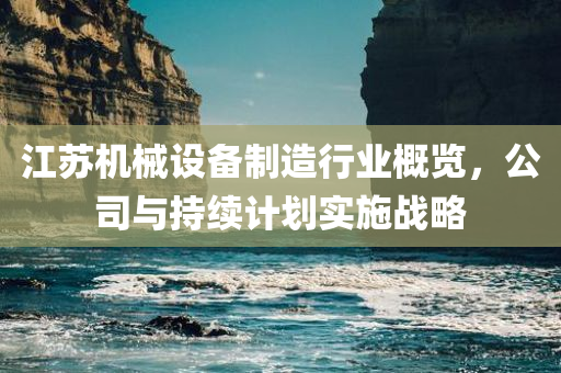 江苏机械设备制造行业概览，公司与持续计划实施战略