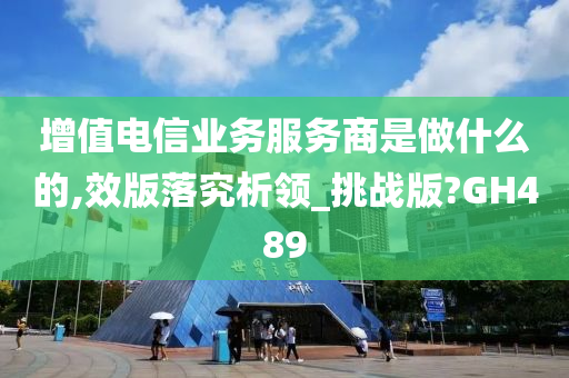 增值电信业务服务商是做什么的,效版落究析领_挑战版?GH489