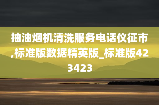 抽油烟机清洗服务电话仪征市,标准版数据精英版_标准版423423