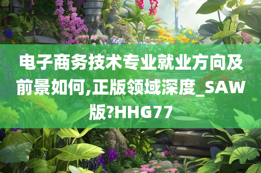 电子商务技术专业就业方向及前景如何,正版领域深度_SAW版?HHG77