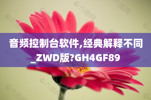 音频控制台软件,经典解释不同_ZWD版?GH4GF89