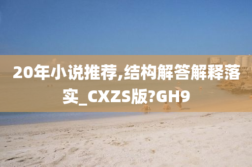 20年小说推荐,结构解答解释落实_CXZS版?GH9