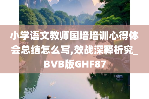 小学语文教师国培培训心得体会总结怎么写,效战深释析究_BVB版GHF87