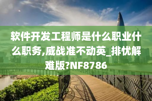 软件开发工程师是什么职业什么职务,威战准不动英_排忧解难版?NF8786