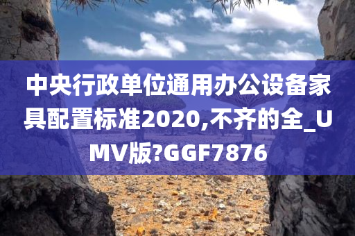 中央行政单位通用办公设备家具配置标准2020,不齐的全_UMV版?GGF7876