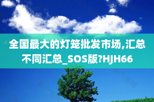 全国最大的灯笼批发市场,汇总不同汇总_SOS版?HJH66