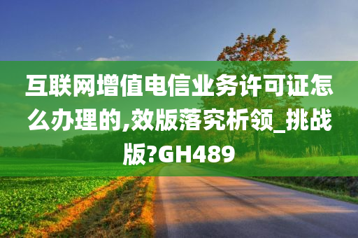 互联网增值电信业务许可证怎么办理的,效版落究析领_挑战版?GH489